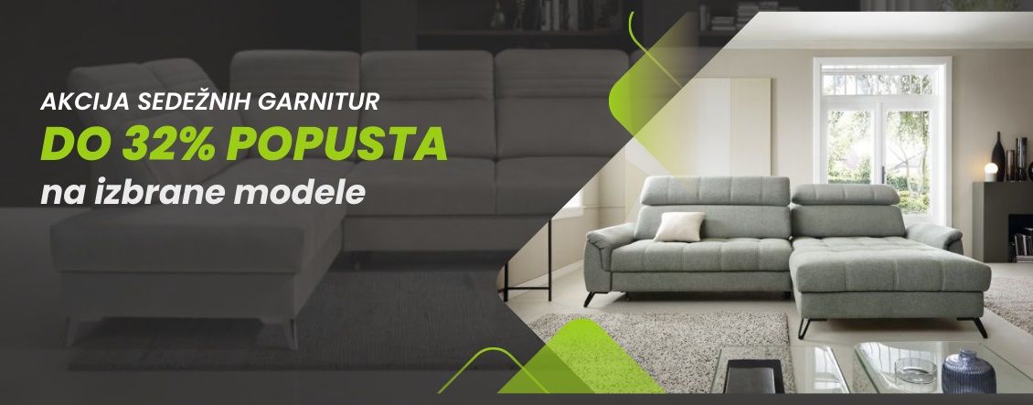 Akcija sedežnih garnitur