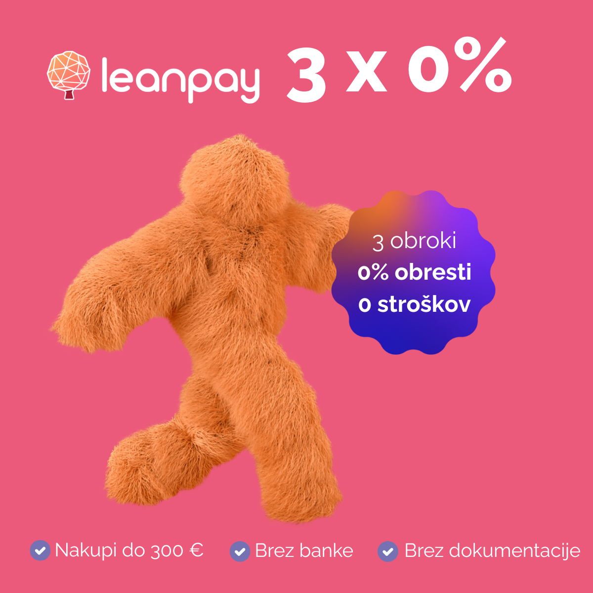 Lean pay brez obresti