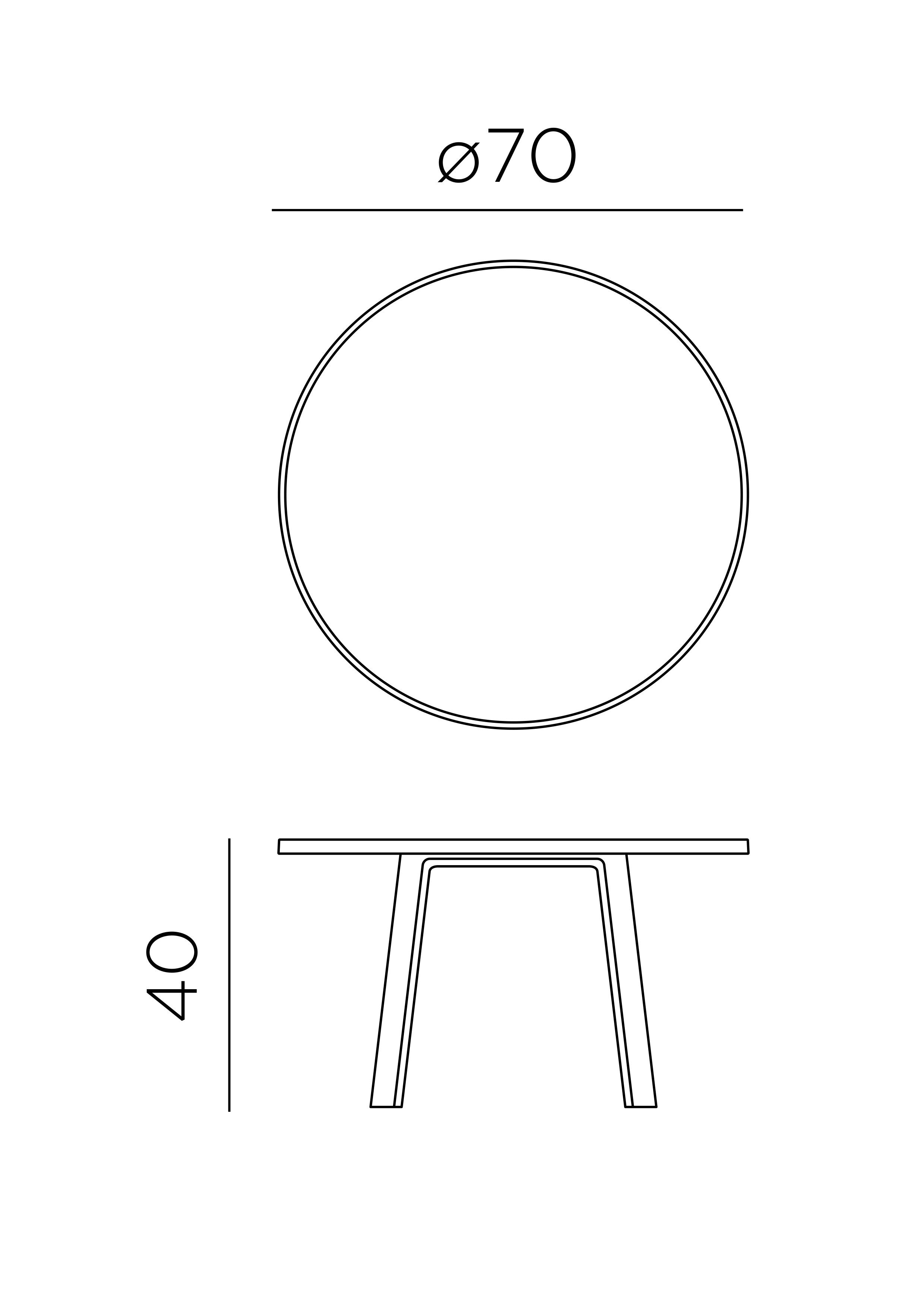 Mizica maximo 70-maxi -Nardi - dimenzije