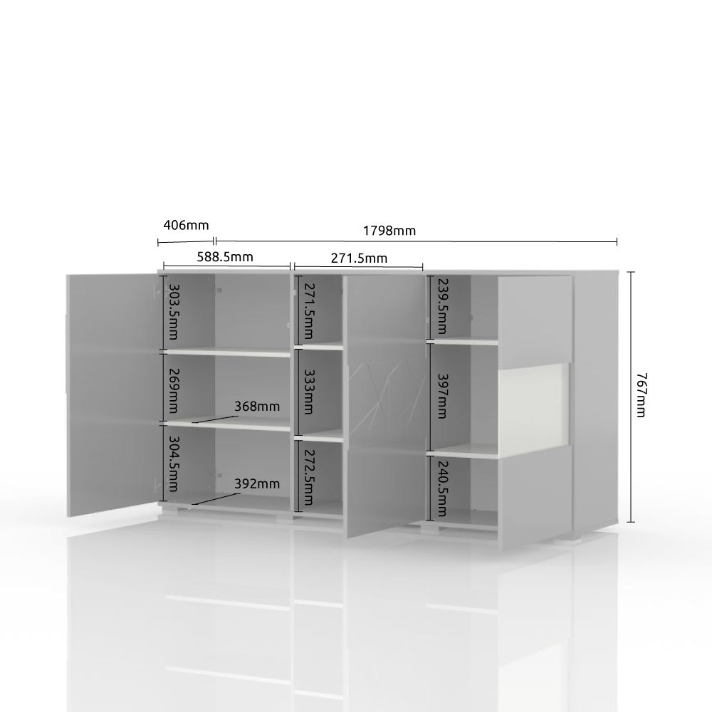 Komoda STELA-K3S dimenzije