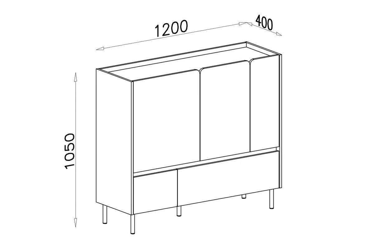 Komoda LUCA LC8 dimenzije