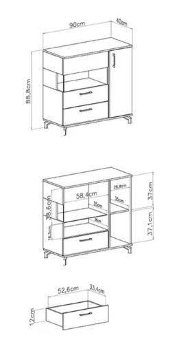 Komoda Madison 11 dimenzije