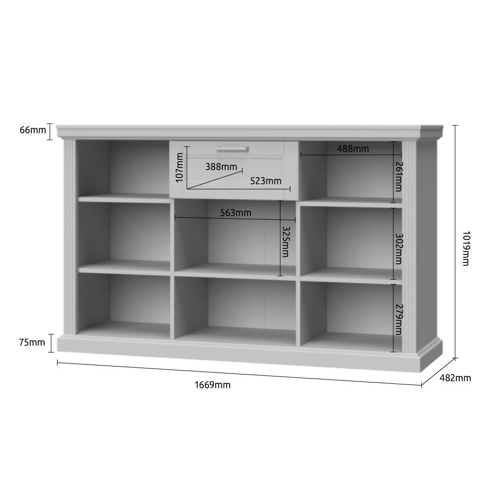 Komoda TARA-K3K1F dimenzije