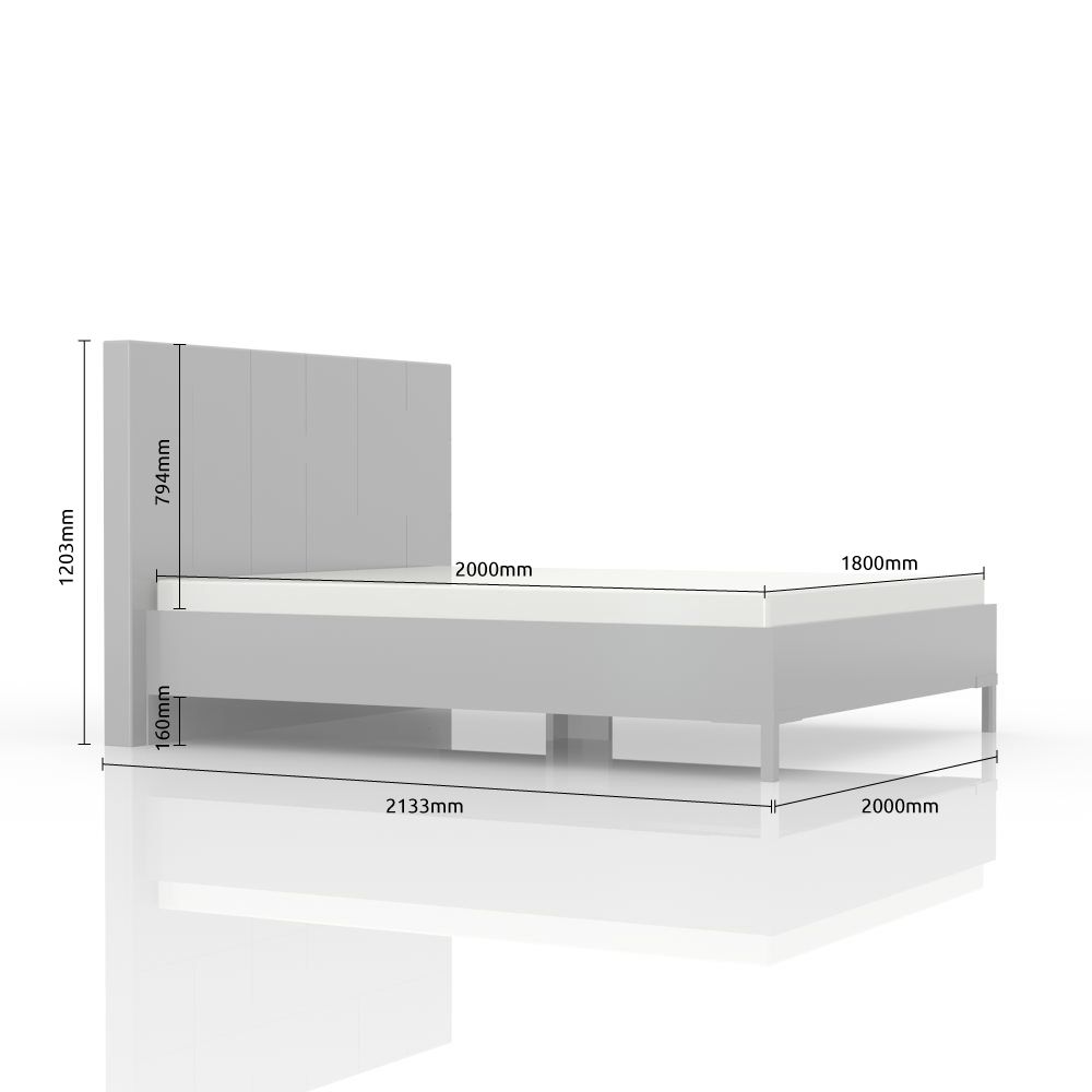 Postelja Piano 180cm dimenzije