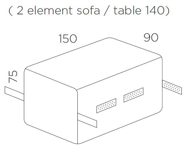 Prevleka za vrtno pohištvo L dimenzije