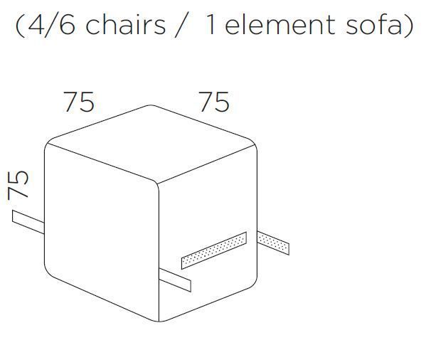 Prevleka za vrtno pohištvo S dimenzije